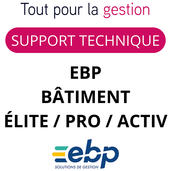 Support technique EBP Bâtiment Elite Pro Activ Assistance