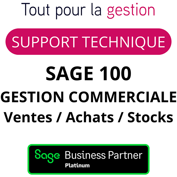 Support Sage 100 Gestion Commerciale Assistance technique