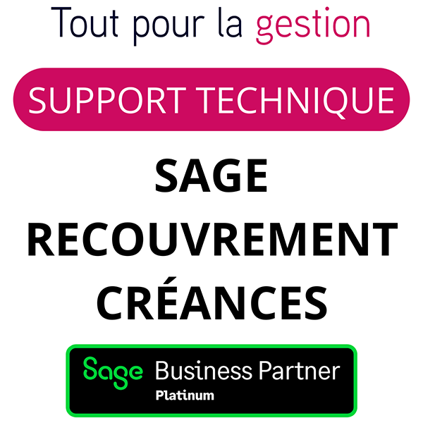 Support Sage Recouvrement Créances Assistance technique